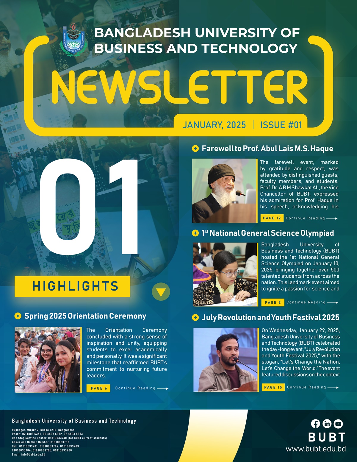 Newsletter of January 2025 (Issue-1)